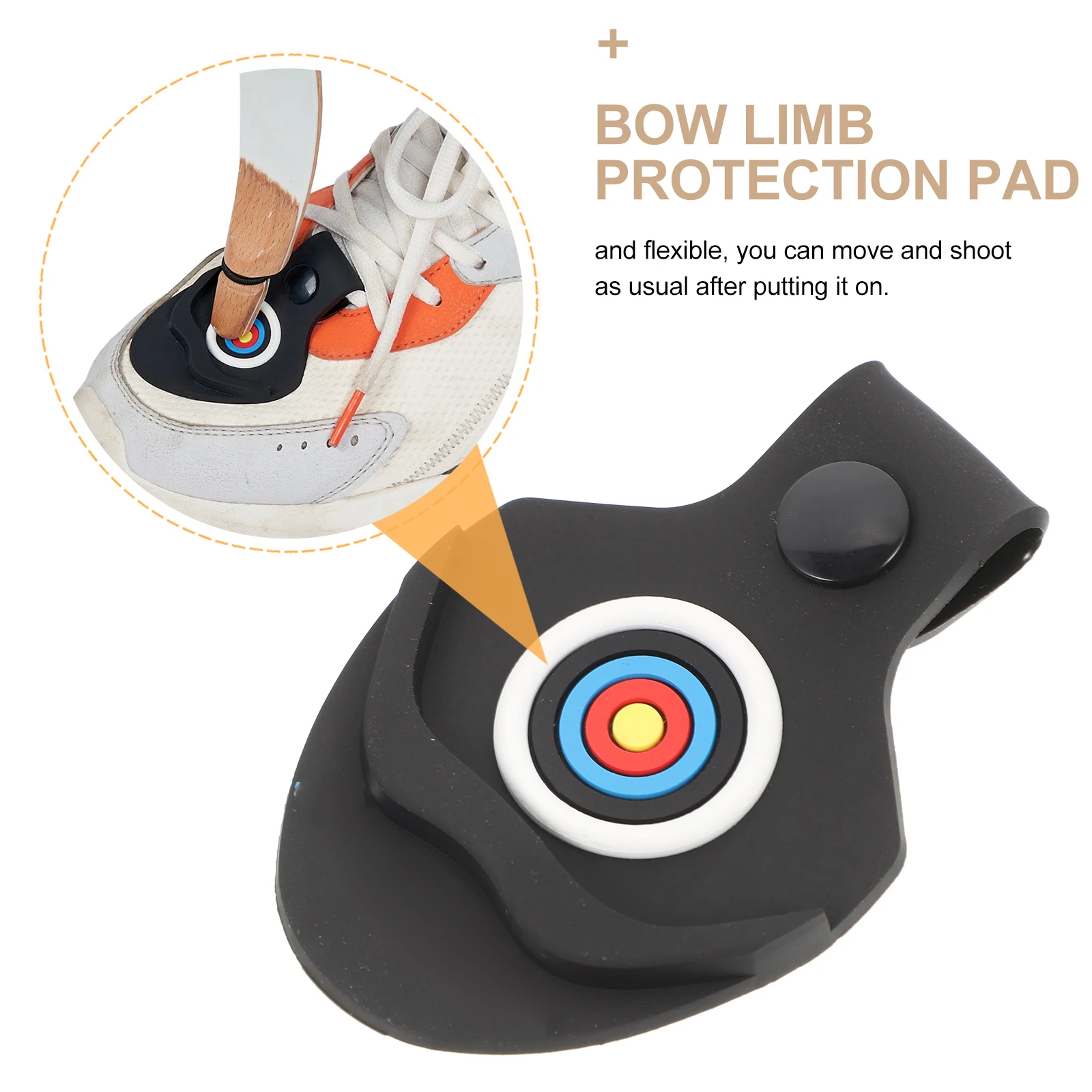 

Archery Foot Protective Cover Pads Soft Flexible Limb Protector for Shoes Bow Hunting Accessories Pad Random Style