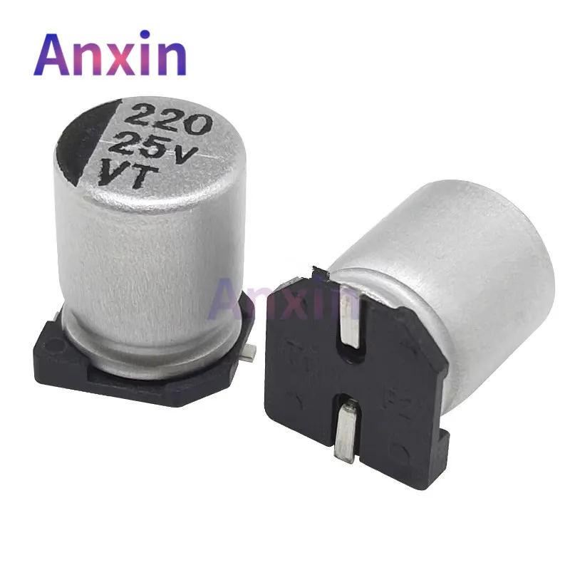

50PCS 25V 220uF 8*10.5mm 25V220UF SMD Aluminium Electrolytic Capacitor brand-new