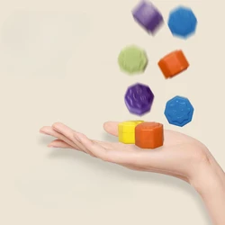 6Pcs/box Korea Traditional Play Game Gonggi Jack Stone Pebbles Set Exercise Colorful Fun Stress Relief Toy