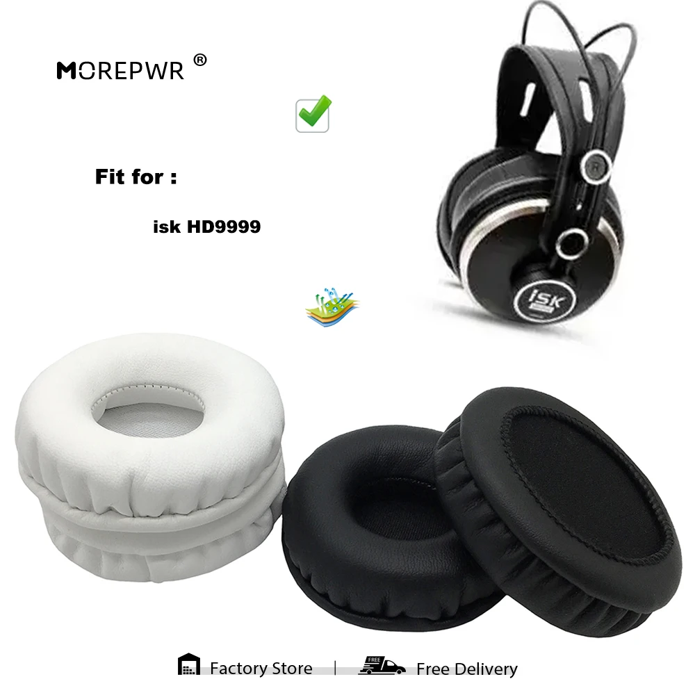 Morepwr nowa aktualizacja wymienne nauszniki do isk HD9999 części zestawu słuchawkowego skórzana poduszka aksamitna nausznica pokrowiec