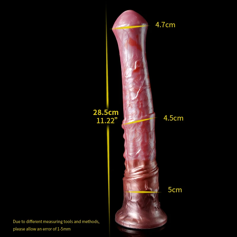 YOCY Long Horse Dildo 10.8 inch Insertable Animal Penis Ejaculating Anal Stimulator Animal Penis Sex Toy For Women Men