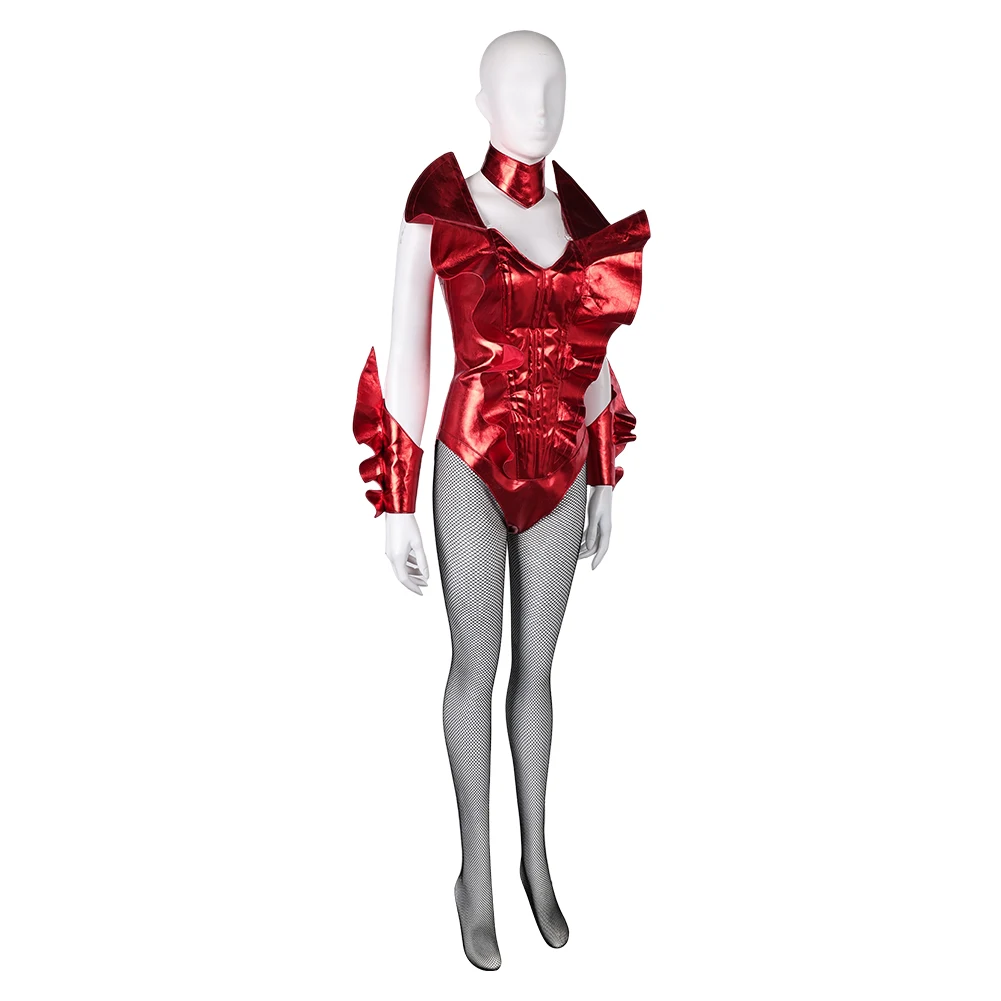 Disfraz de Skye Riley Cospaly para mujer adulta, fantasía, mono rojo Sexy, trajes, traje de Carnaval para fiesta de Halloween