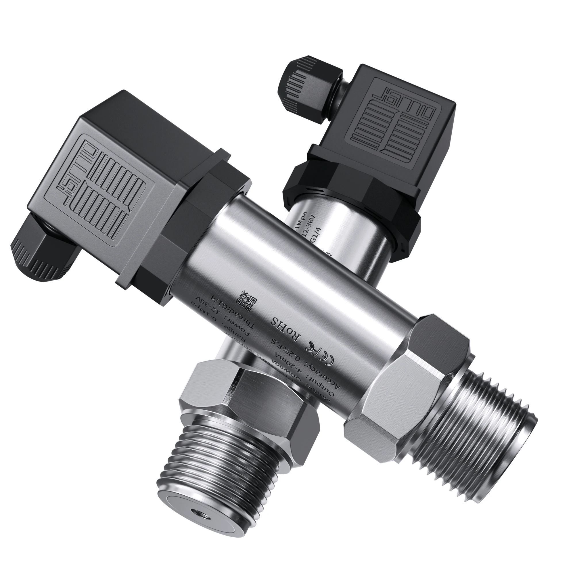 G1/4 NPT1/4 جهاز إرسال الضغط 0.1bar 0.2bar 0.3bar 10bar 4-20mA 10V إخراج المياه الغاز النفط السائل 400bar 20kpa استشعار الضغط