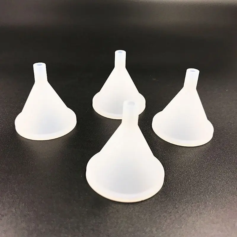 Imbuti in Silicone Mini formato 10 pezzi per trasferimento di olio liquido diffusore di profumo bottiglia stampi per vassoio di ghiaccio strumenti di riempimento riutilizzabili