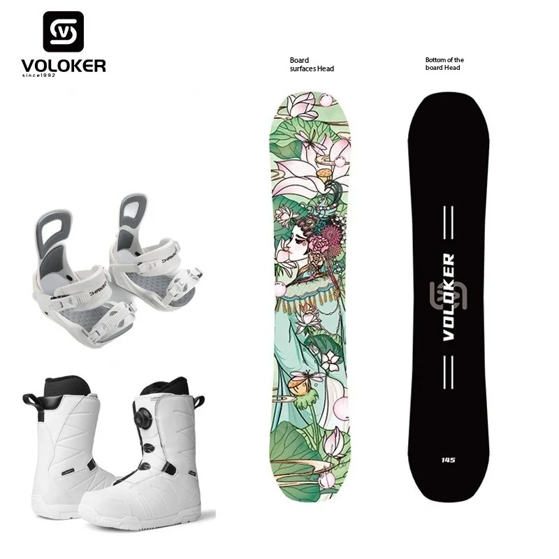 Hot Selling Full Set Snowboard Freestyle Snowboard Binding Boots Winter Outdoor Skiing Equipment