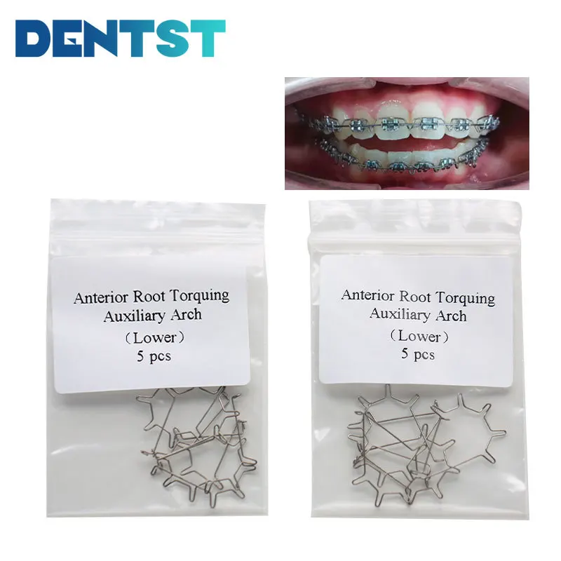 Dentst 5 Pcs/Bag Dental Orthodontic Anterior Root Torquing Auxiliary Arches Small Middle Big Dentistry Ortodoncia Accessories