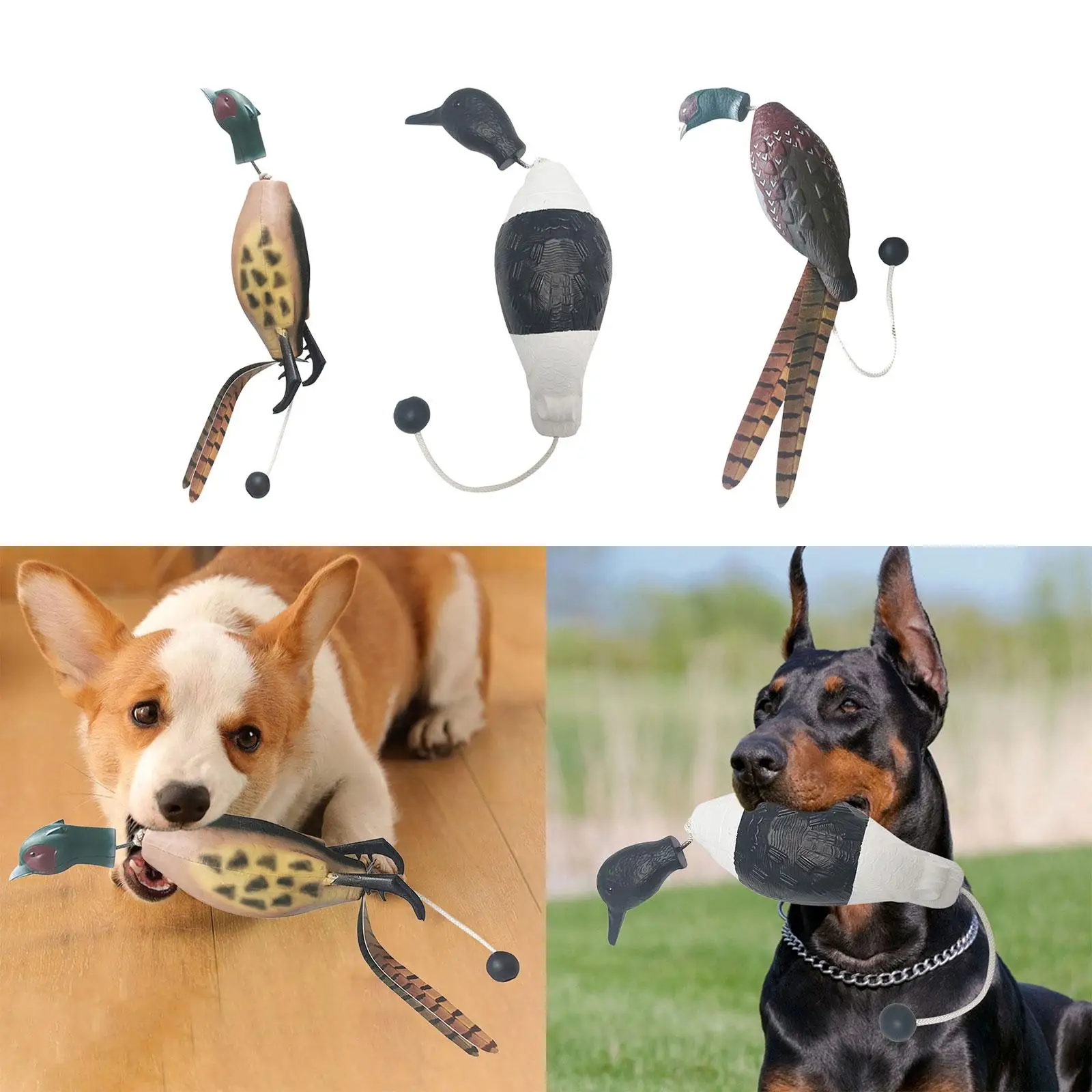 Hunting Decoy Dog Toy Dog Training Simulation Decoy for Yard Pond Decoration