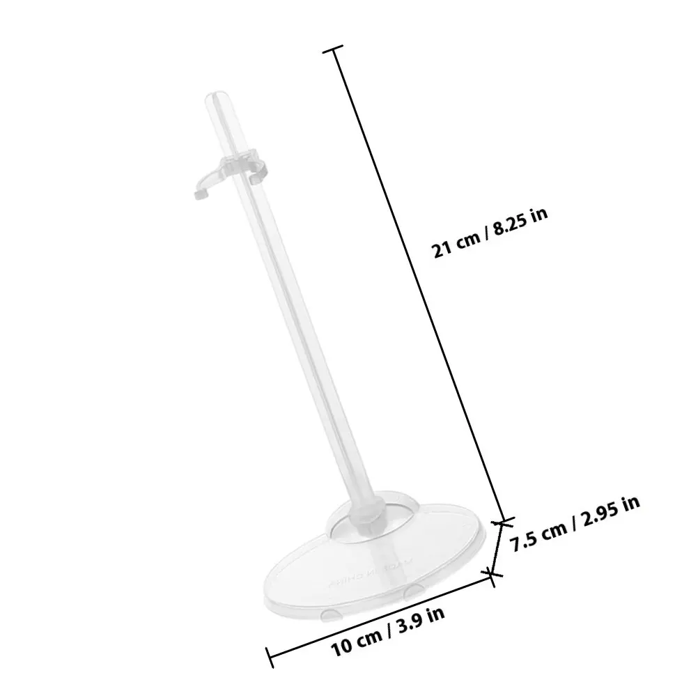 6 supporti per esposizione in plastica trasparente riutilizzabili, supporto per stoccaggio trasparente, supporto stabile, installazione facile, supporto creativo per