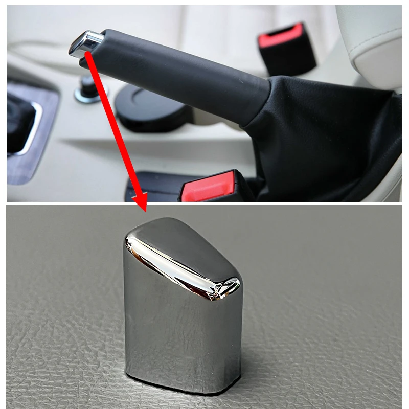 For Skoda Octavia 3 Seat Leon 5F MK3 SC ST Chrome Handbrake Lever Parking Button Cap Hand Brake Button Trim Cover 5F0711333A