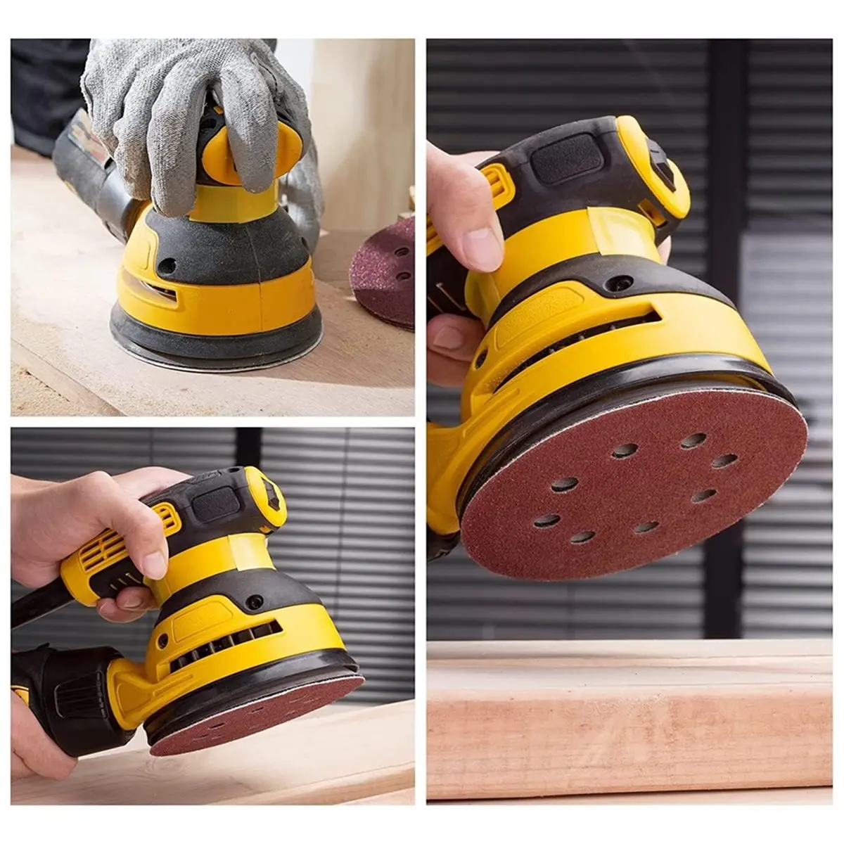 

165 шт. 5-дюймовых шлифовальных дисков, круглые шлифовальные круги на липучке для эксцентриковой шлифовальной машины, зернистость 40, 60, 80, 120, 150, 220