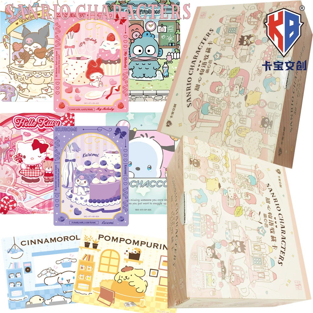 New Kabao Official Sanrio Pochacco Cinnamoroll Cute Cartoon Exquisite Cute Peripheral Collection Cards Anime Star Trendy Gifts