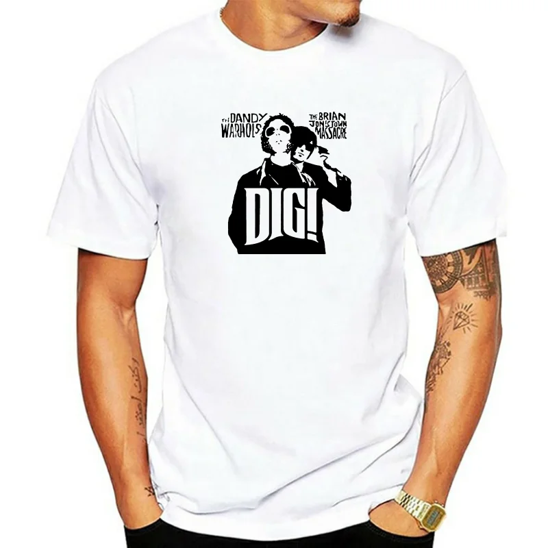 Dig Brian Jonestown Massacre & Dandy Warhols T Shirt Tee Many Colors Gift New Round Neck Tee Shirt