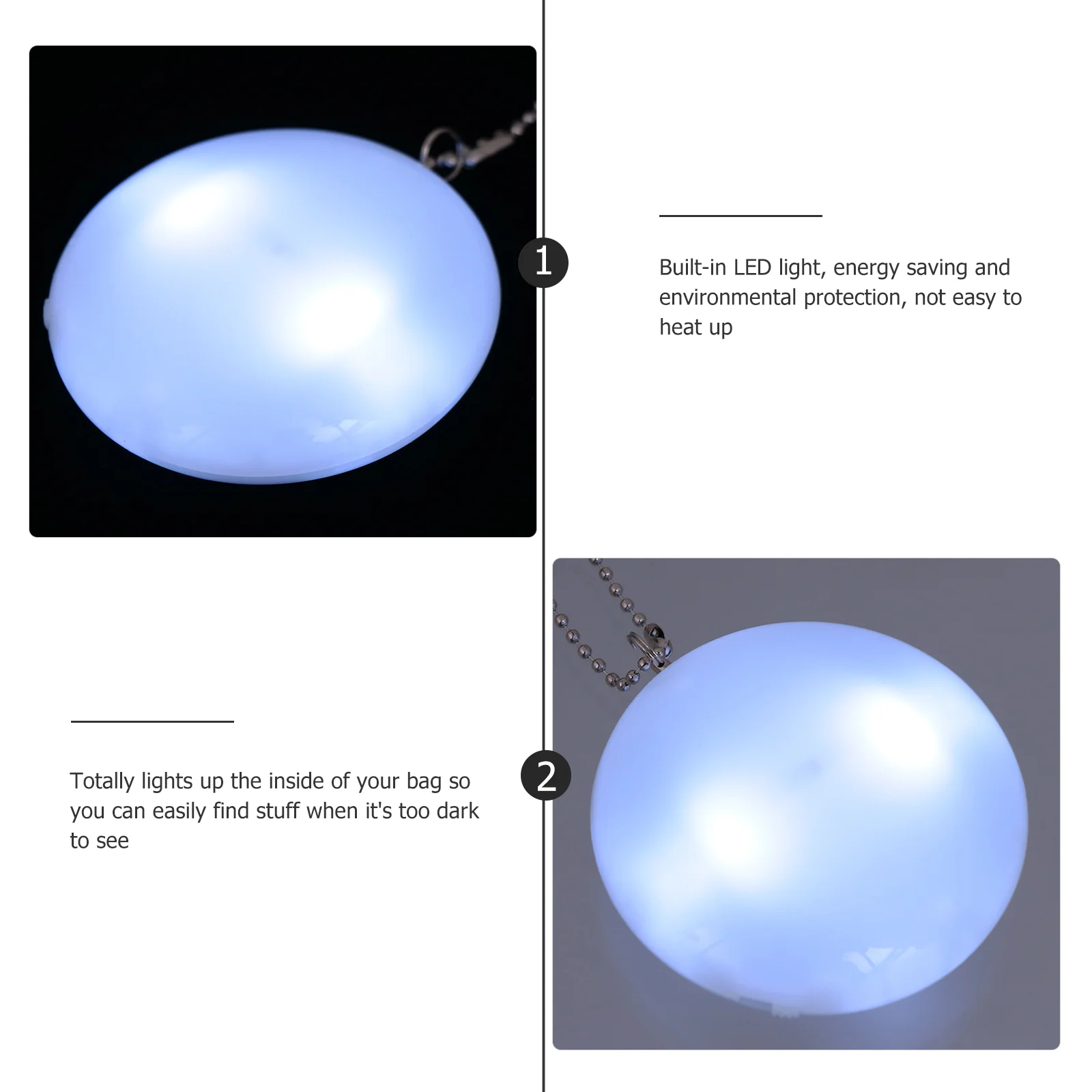 Handbag Night Light Lamp Design Wearable Handbags Automatic Portable LED Motion Sensor Backpack for Women with Clip