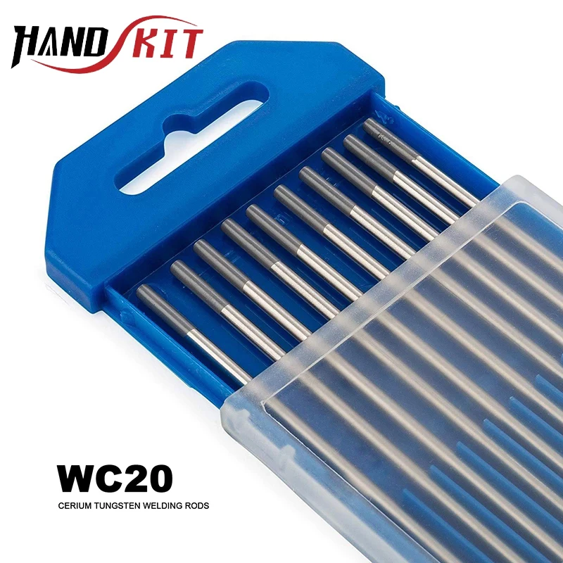 

WC20 Tungsten Electrodes Professional TIG Welding Rods Lenght 150mm Diameter 1.0mm 1.6mm 2.0mm 2.4mm 3.0mm 3.2mm