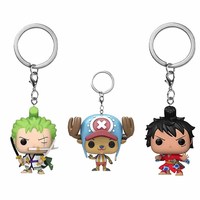 Hot Japan Anime Keychain Tony Chopper Monkey·D·Luffy Trafalgar Law Mini Figure Model Toys Collection Keyring Pendent Gifts Toys