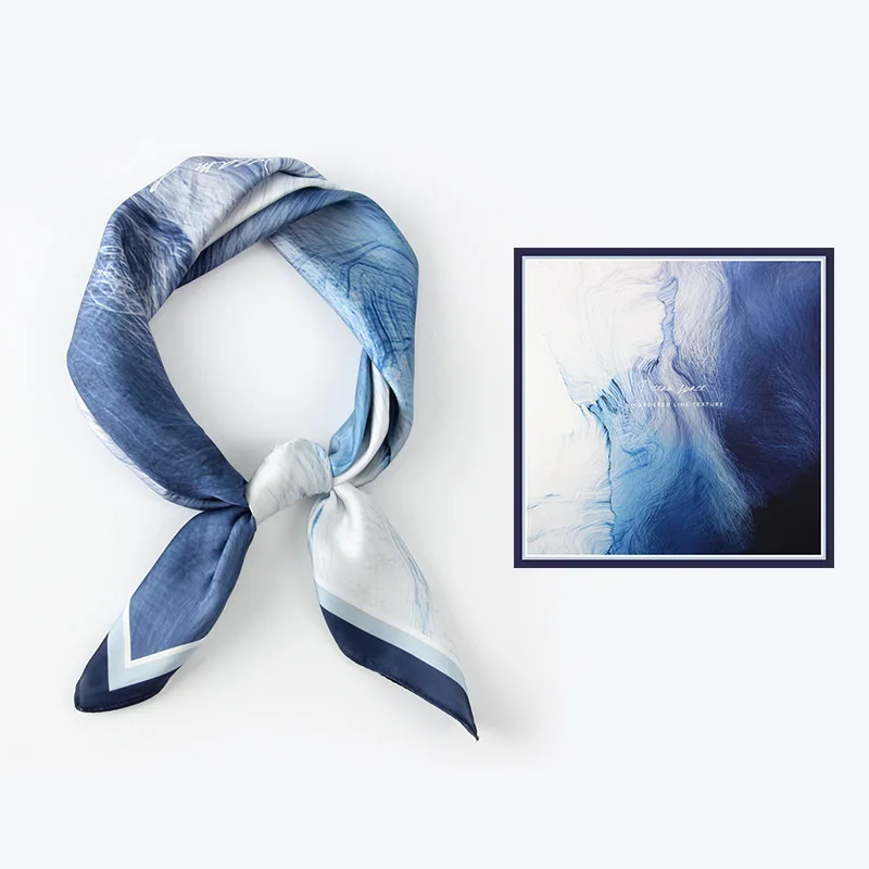 Women's Daily Wear Headbands Bags Handles Silk Scarves Simulated Silk Streamers French Versatile Headbands Scarves Gifts