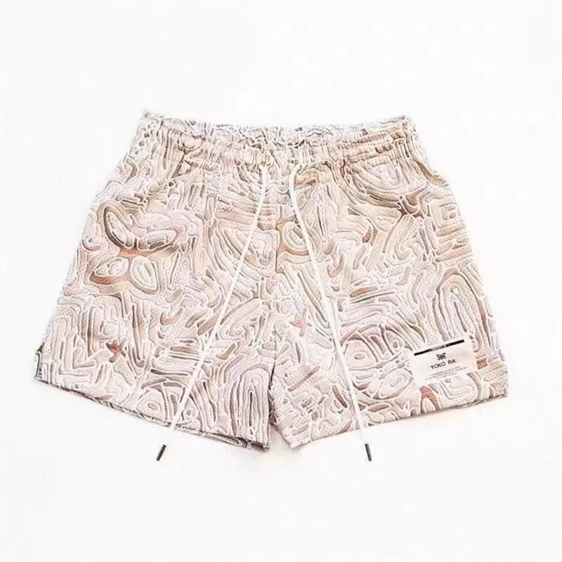 Four quarter basketball shorts for men, sports and fitness, quick drying that can't reach the knee, three or four quarter shorts