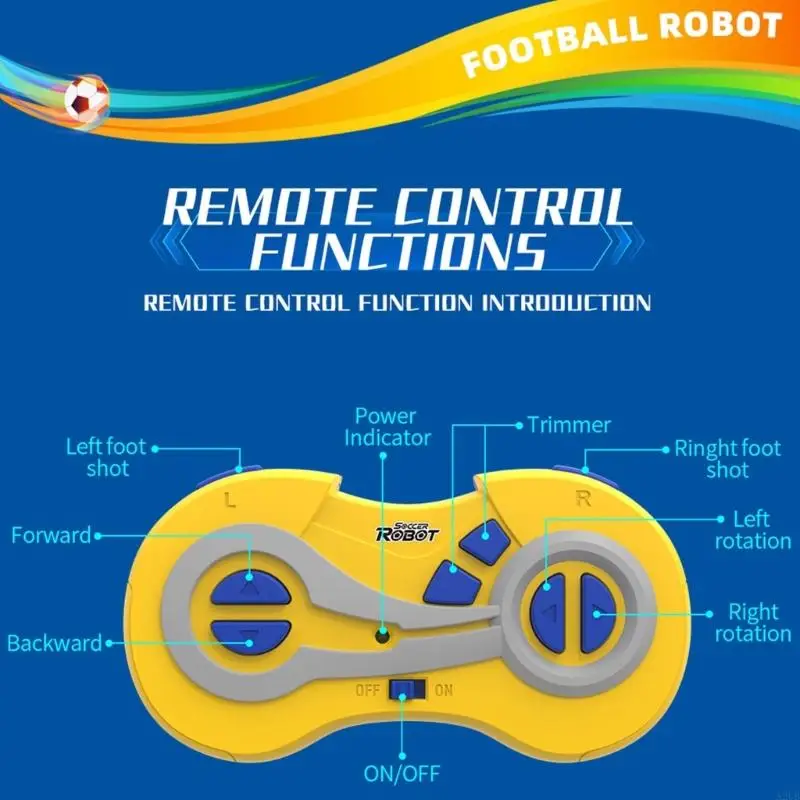 Interaktiver ferngesteuerter Fußballroboter, Doppelspieler-Wettbewerb, Familienbindungsspielzeug, geeignet für Eltern und Kind,