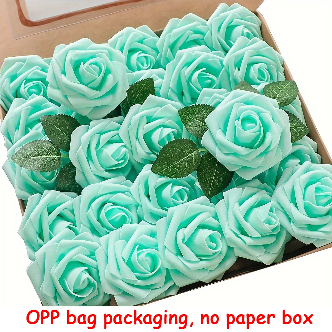 25pcs Artificial Flowers, Fake Flowers Roses W/stem For DIY Wedding Bouquets Centerpieces Arrangements Party Home Decorations image 3