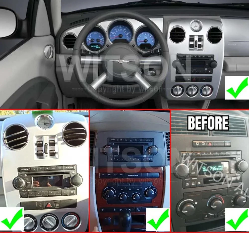 WITSON Radio Car GPS Android CarPlay GPS BT For Dodge Ram Charger Magnum Jeep Commander Chrysler 300c PT Cruiser Cooper Cherokee