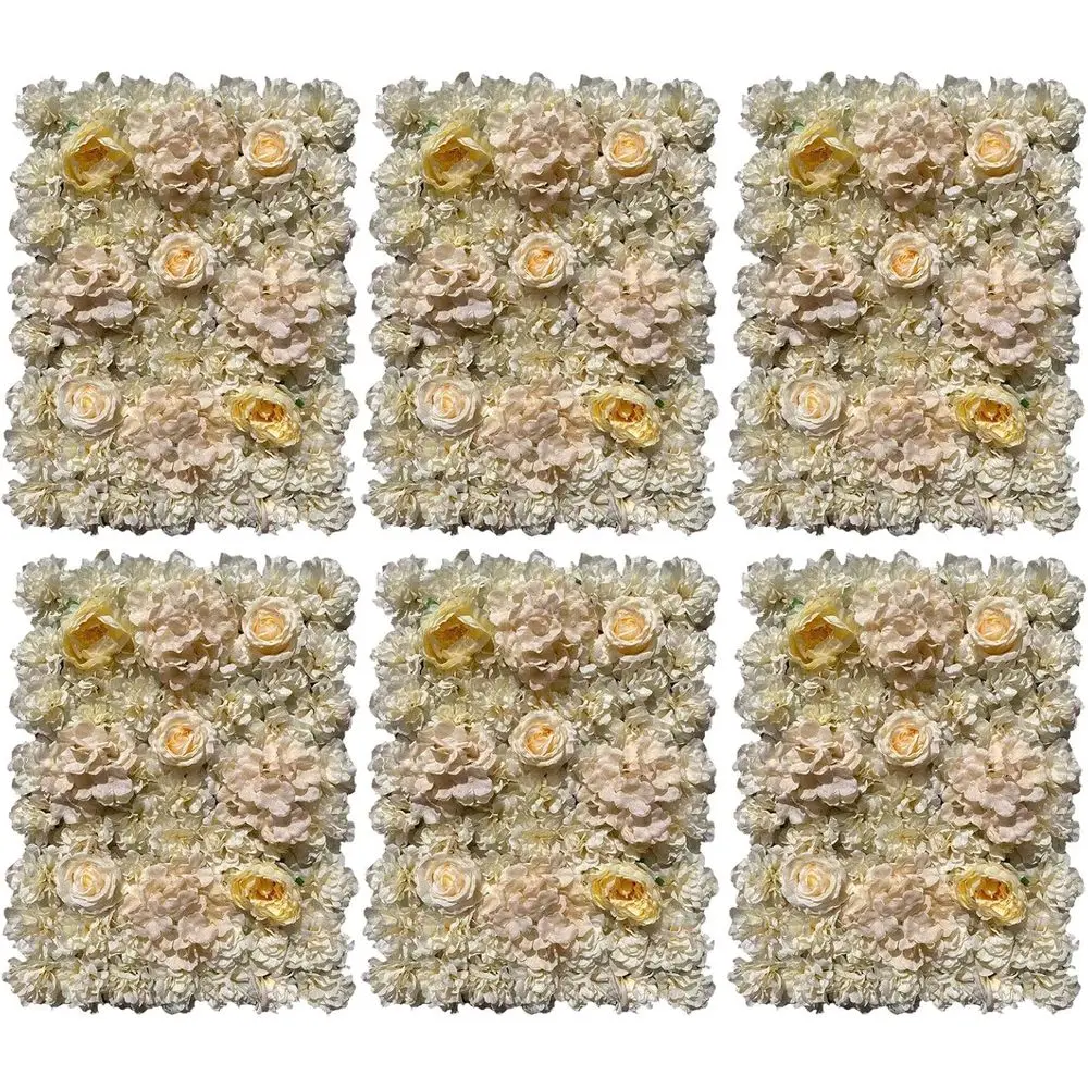 

Набор из 6 искусственных нижних декоративных панелей для стен - 24x16 дюймов, для декора свадеб, вечеринок и мероприятий (хаки)