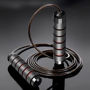 Latihan Lompat Tali Kawat Baja Lompat Tali Baru Latihan Latihan Kebugaran Lompat yang Dapat Disesuaikan Peralatan Olahraga Rumah Bebas Kusut 6 tali aliran penjualan terbaik - №