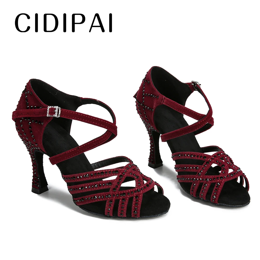 CIDIPAI New Latin Dance Shoes For Women Salsa Tango Ballroom Dancing Shoes Indoor Party Sandals Women High Heels For Dance