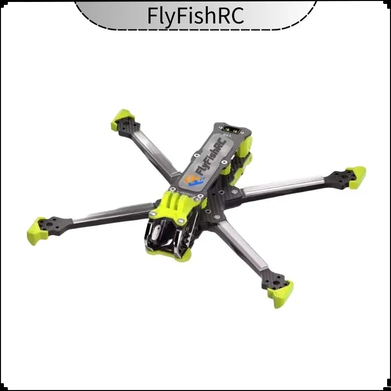 

FlyFishRC Volador II VX6 V2 FPV T700 6-дюймовый комплект рамы, совместимый с DJI O4 Air Unit Pro для RC FPV Freestyle Racing Drone