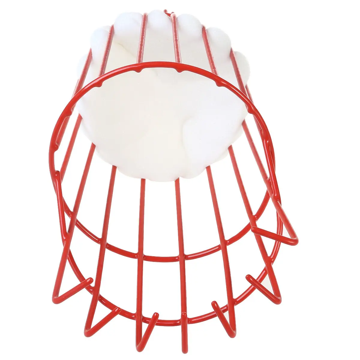 Fruit Picker Fruit Harvesting Basket For Red Plastic-coated Iron Secure Attachment Picking