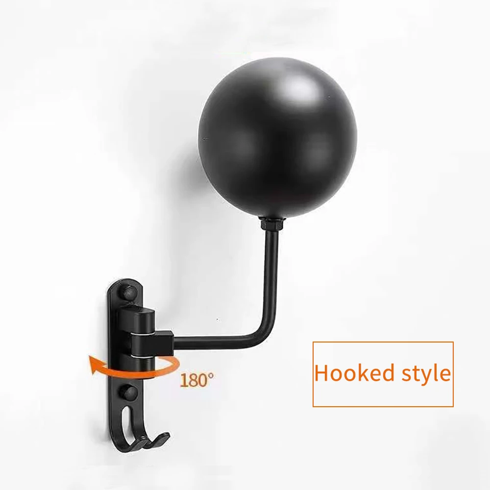 Motorcycle Helmet Rack Wall Mount Helmet Display Holder 180° Rotation Helmet Hanger With Hooks For Coats Caps Bike Baseball