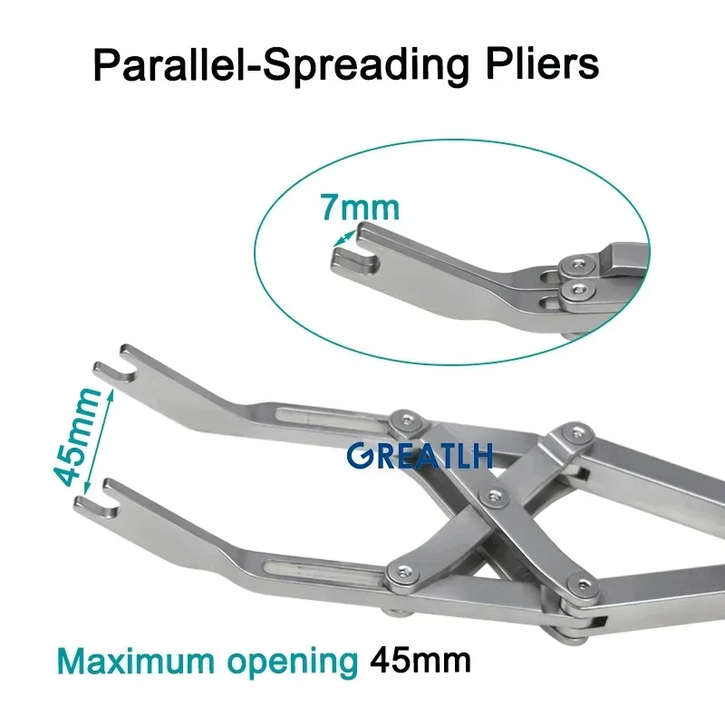 Stainless Parallel Opening Forceps Pliers Compression Pliers Orthopedic Pet Instrument pet