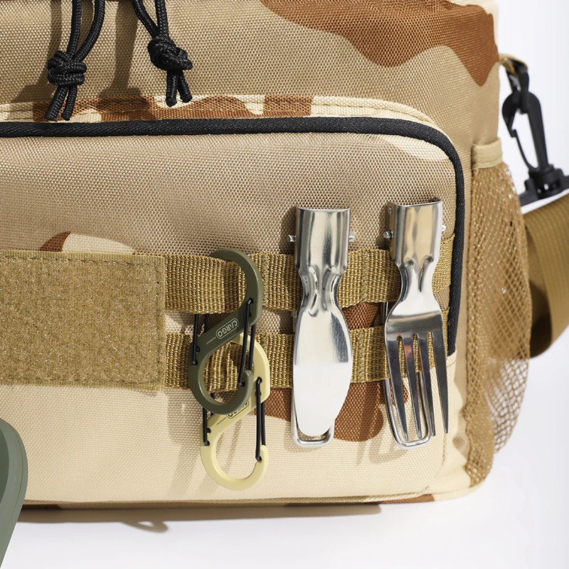 Taktische Thermo-Kühltasche mit hoher Kapazität, isolierte Lunchbox für den Außenbereich, auslaufsicher, isolierte, langlebige Lunchtasche für Männer, Mahlzeit ca – Detail 11