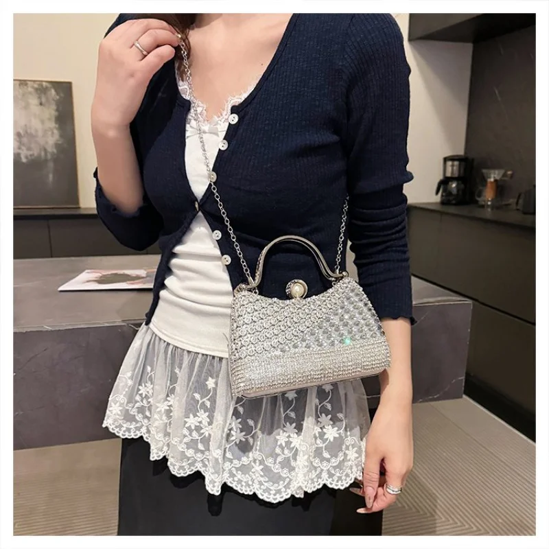 

Women's Messenger Bag Made Of Magnolia-Patterned Leather Featuring High-End Paris Casual Neat Lightweight Daily Look​