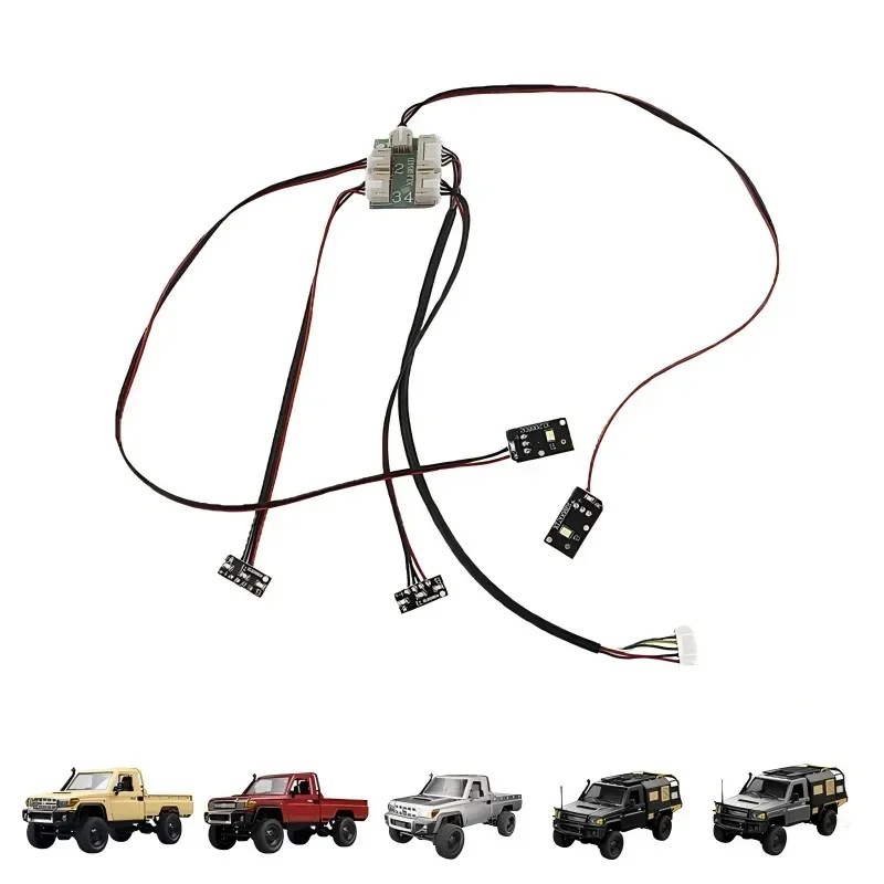 MN MN82 D90 MN98 MN99S MN86 MN86S MN78 MN128 MN168 WPL C14 C24 C34 B14 B24 Lichtsysteem Set RC Auto Upgrade Onderdelen Accessoires