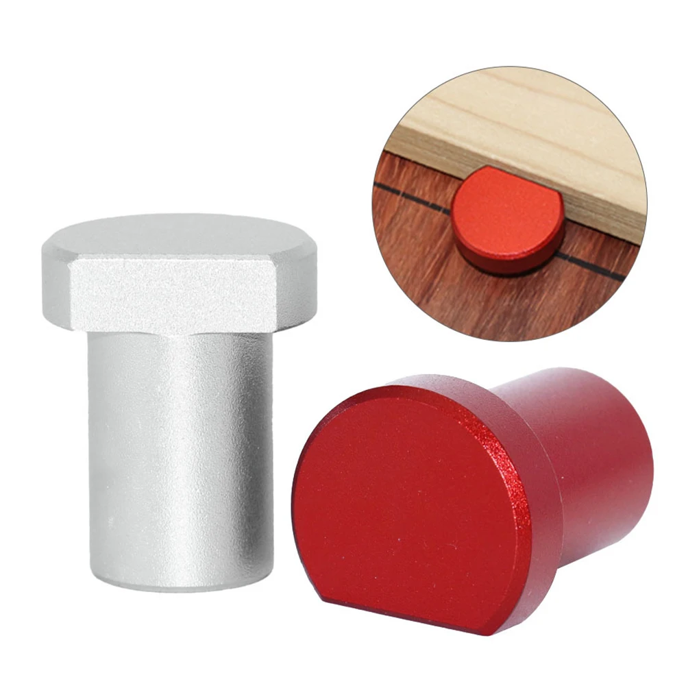 Aluminum Alloy Workbench Peg Brake Stops Bench Clamp 20mm Dog Woodworking Table Limit Block Workbench Workshop Tenon Stopper