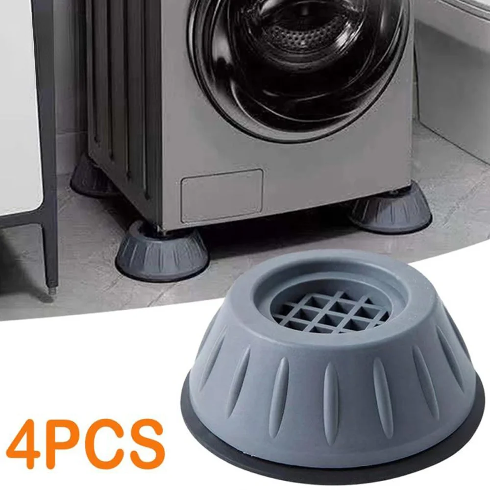 4pcs Washing Machine Foot Pad Shockproof Cushion Refrigerator Washer Anti Slip Rubber Foot Pad Furniture Foot Base