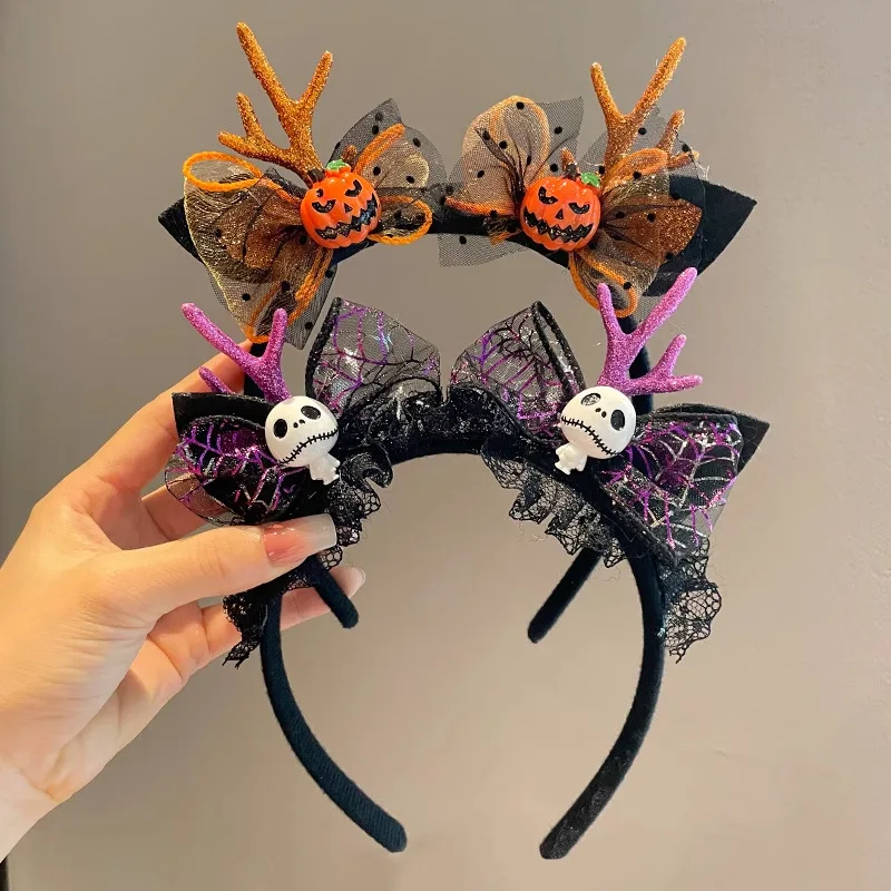 

Kawaii Halloween Headband Anime Cute Cartoon Head Band Christmas Party Antlers Lovely Hair Accessories Girl Halloween Gift