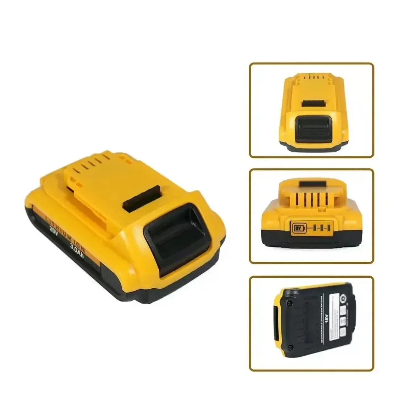 for 3.0Ah Dewalt DCB200 Li-ion Rechargeable Power Tool Battery，for 20V Dewalt DCB203 DCB181 DCB180 DCB200 DCB201 DCB201-2 L50