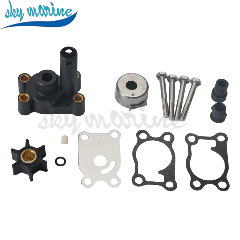 

389844 0396644 Water Pump Impeller Kit W/Housing For Johnson Evinrude Outboard 4 4.5 5 6 7.5 8 HP 1984 1986 2005 396644 18-4529