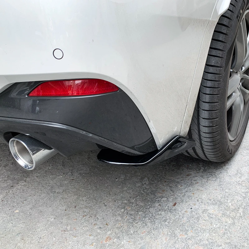 For BMW X2 F39 2018-2022 2019 2021 Car New Adjustable Rear Bumper Splitters Aprons Lip Spoiler Diffuser Wrap Angle Protector ABS