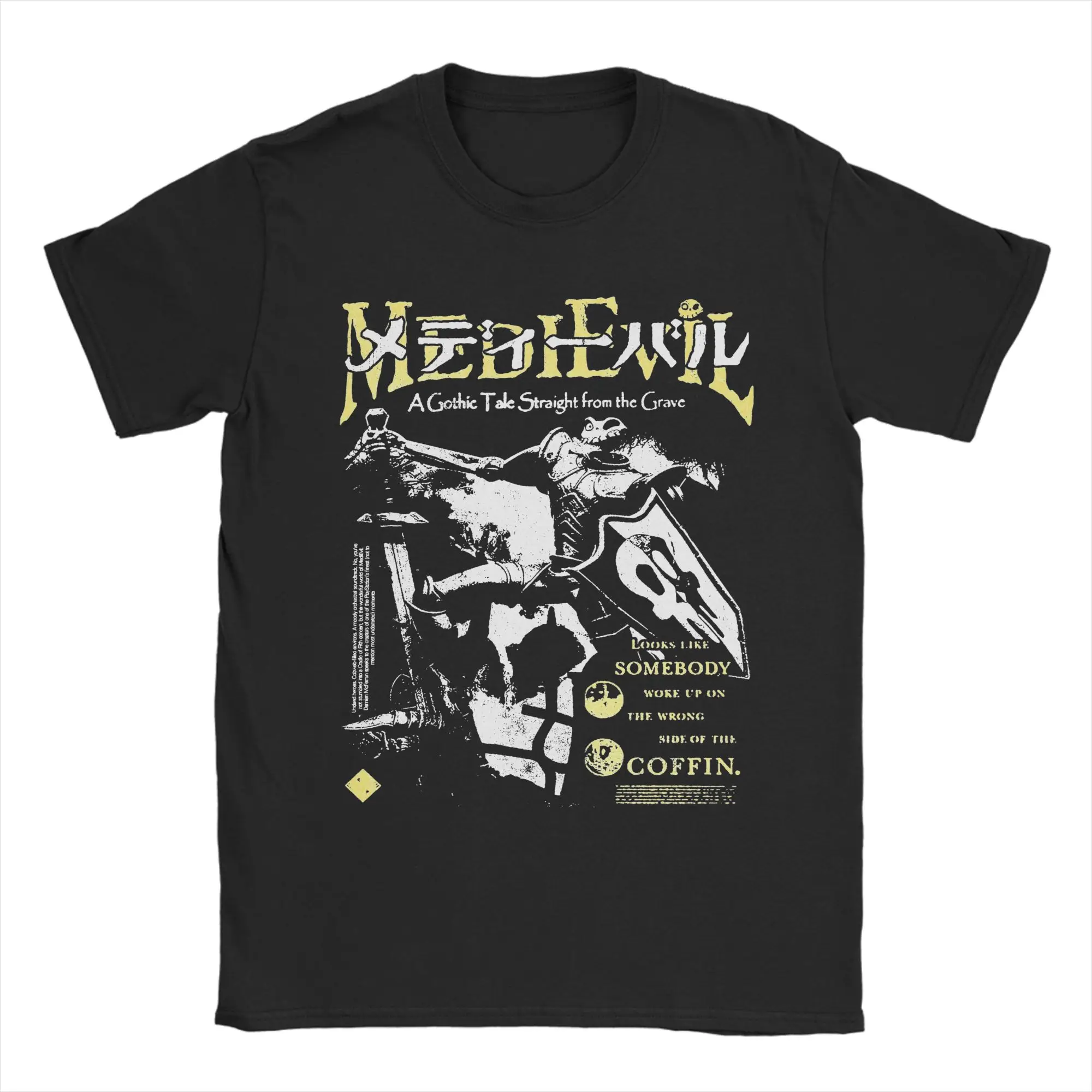 MediEvil T-Shirts for Men  Fashion Pure Cotton Tee Shirt O Neck Short Sleeve T Shirt Birthday Present Tops