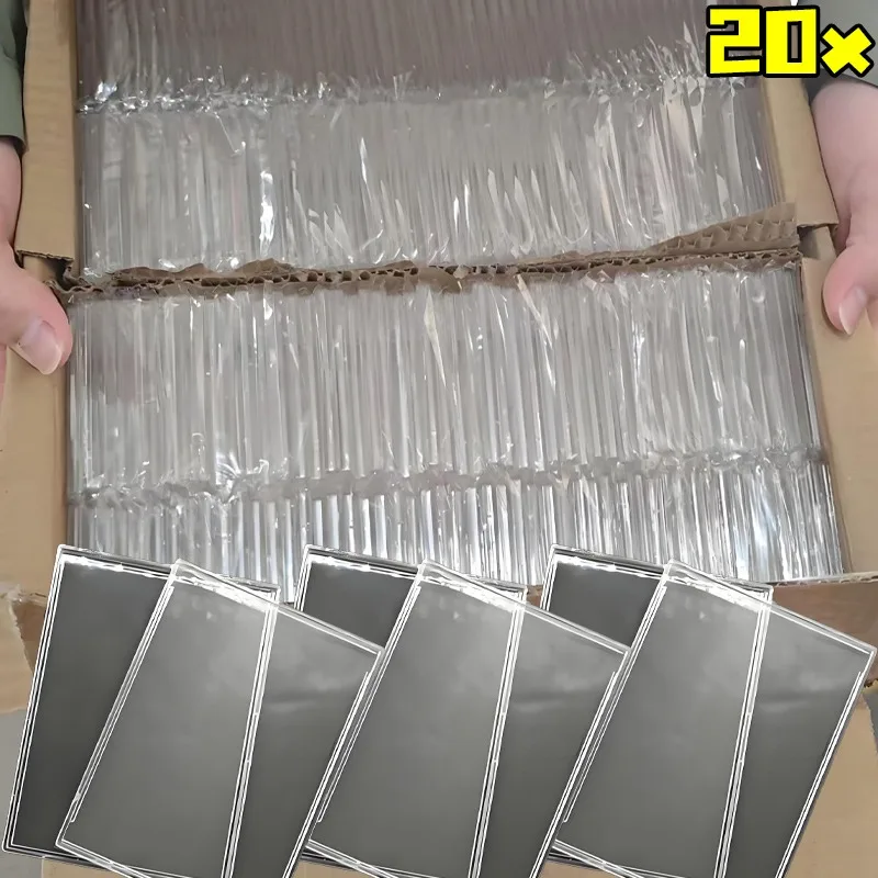 PVC Waterproof Transparent Card Holder Transparent Card Holder Kpop Idol Photo Snap Type Gaming Sports Trading Card Organization