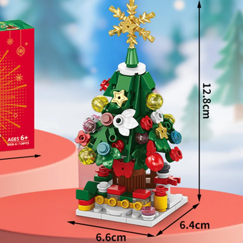 8in1 Christmas Tree Elk Deer Santa Claus Train Decorations Architecture Store Street View Xmas Snow House Building Block Kit Toy 4 8in1 Christmas Tree Elk Deer Santa Claus Train Decorations Architecture Store Street View Xmas Snow House Building Block Kit Toy 4