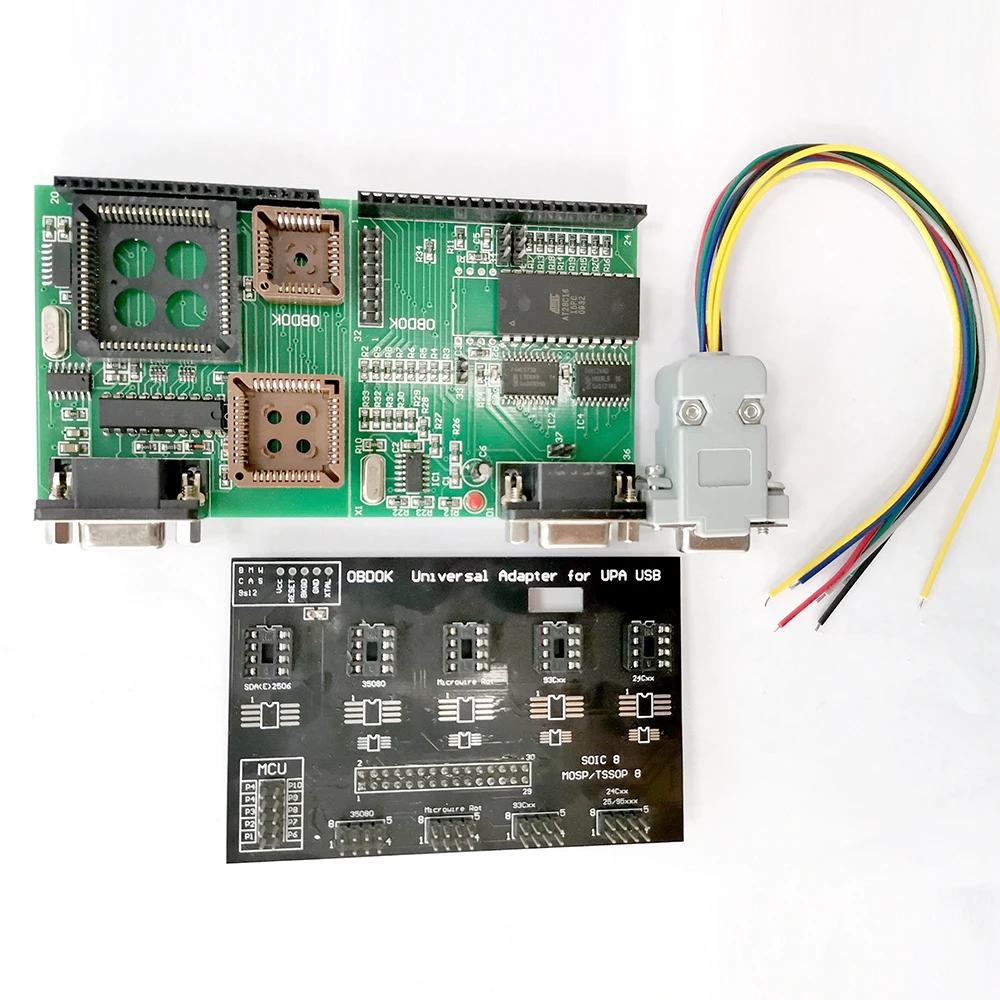 Upa Usb Programmeur V1.3 Volledige Kit Universele Adapter Uupa Tms Nec Eeprom Board 8 Soic Clip Upausb 1.3 S Jumper connector Kabel