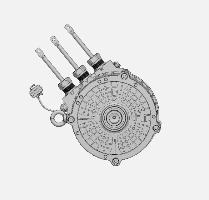 Zestaw silnika elektrycznego do pojazdów - Kompatybilny z klasycznymi, małymi, chłodzonymi powietrzem samochodami (10kW 15kW 20kW)