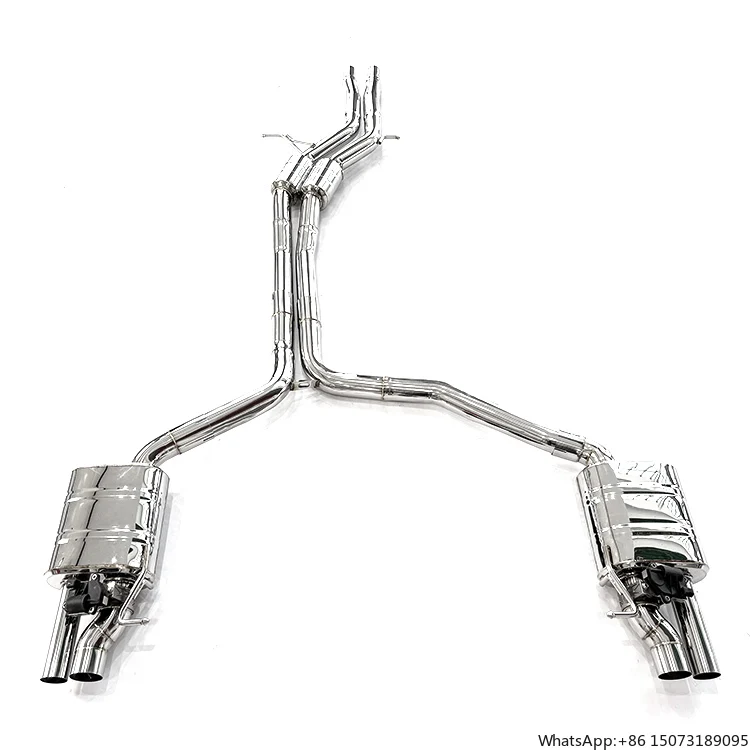 

For A7 C7/C8 3.0T 2012-2023 Exhaust System Middle and Rear Section Performance Catback Exhaust Pipe Electronic Muffler