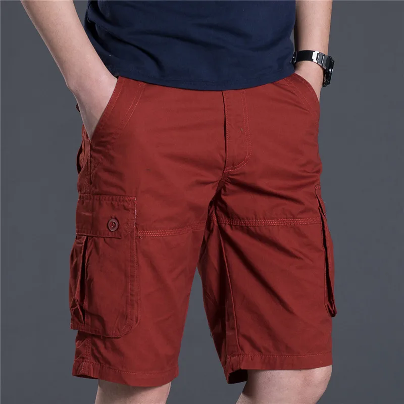 Summer Outdoor Multi Pocket Workwear Shorts For Men Men 's Cargo Shorts Sports Knee Shorts Classic Short Pants Streetwear Pants