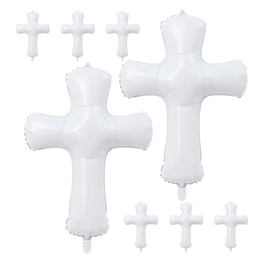 

8 Pcs Christening Balloons Shower Party Favor Decoration Congrats Grad Bridal Favours Decorations Decorative