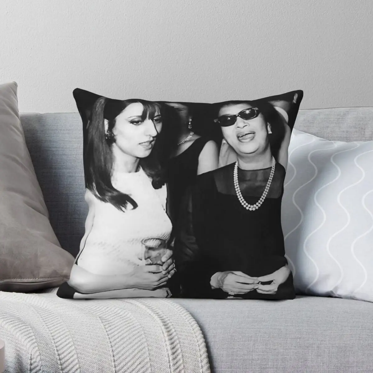 Fairouz And Umm Kulthum Square Pillowcase Polyester Linen Velvet Pattern Zip Decor Sofa Cushion Cover Wholesale 18