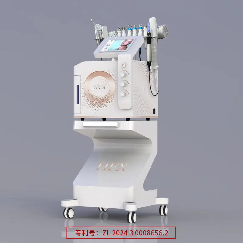 New 14 in 1 Beauty Oxygen Jet Oxygen Facial Skin Tightening Whitening Machine Face Cleaning Beauty Salon Machine